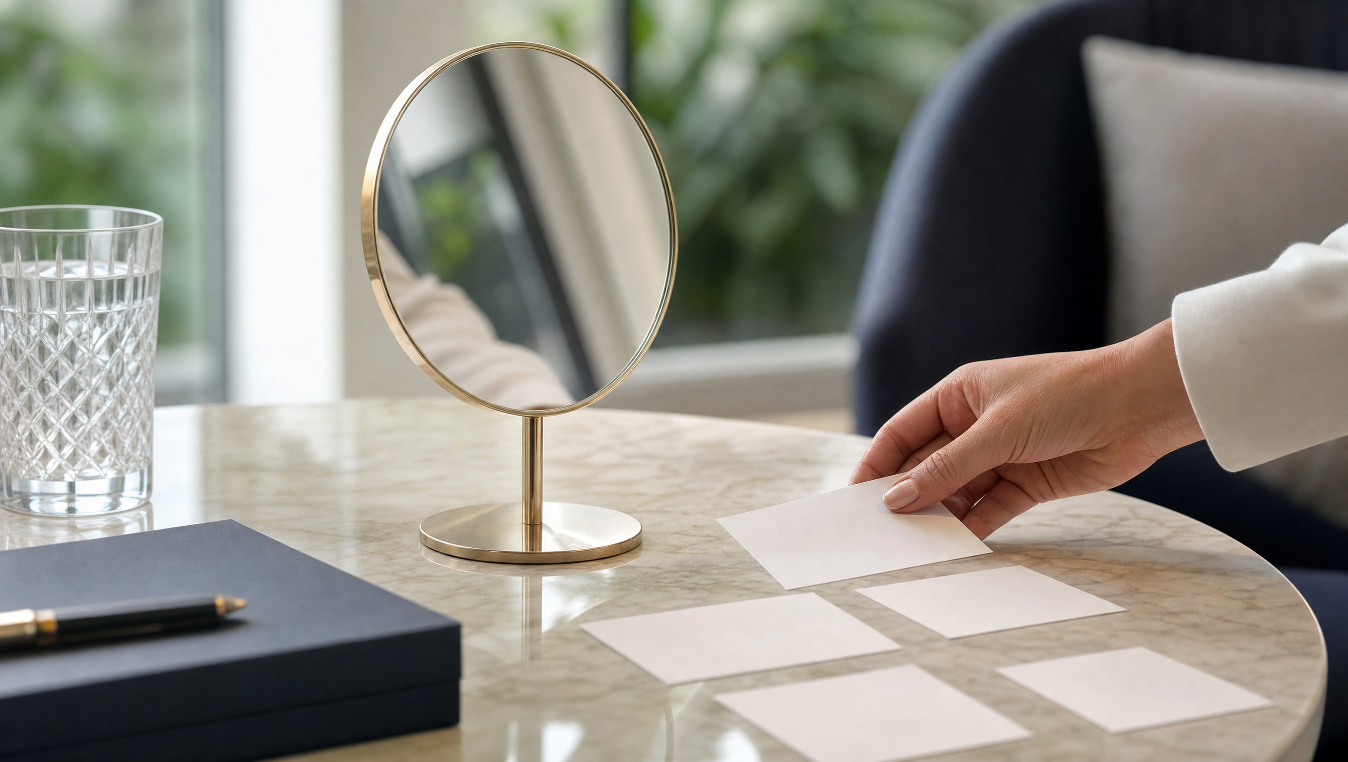 Reflector mirror and cards